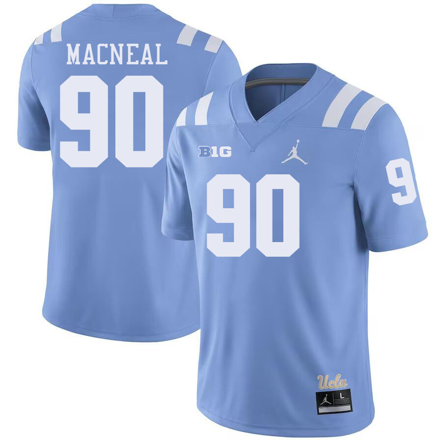 Men #90 Marcus MacNeal Big 10 Conference College Football Jerseys Stitched-Power Blue